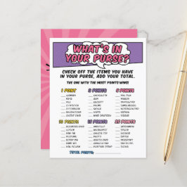 Jogo de Chá de fraldas de Carteira Girly Super Her