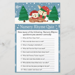 Jogo de chá de fraldas de cervejeira Rhyme Quiz