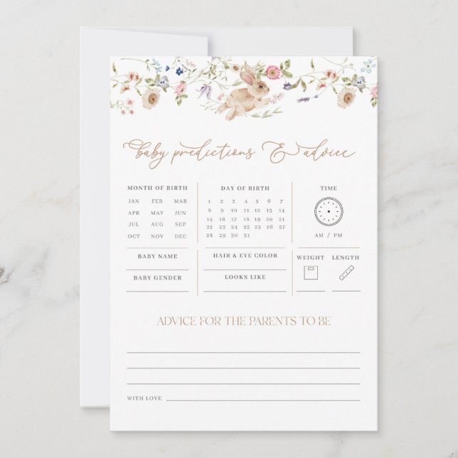 Jogo de Chá de fraldas de Conselhos de Previsões d (Frente)