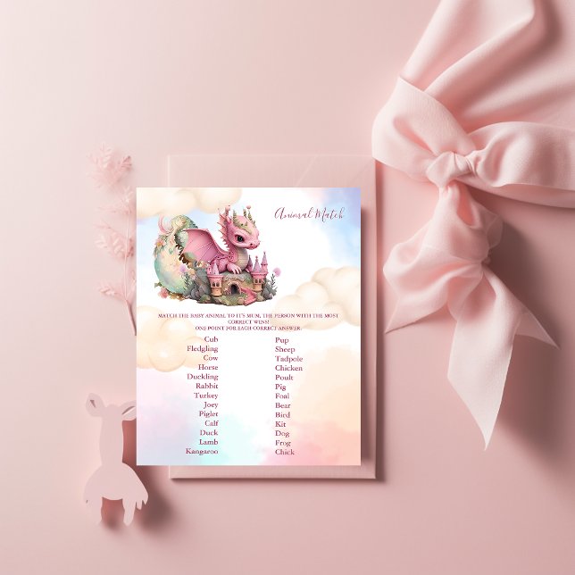 Jogo de Chá de fraldas de Correspondência Animal (Criador carregado)