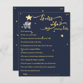 Jogo de Chá de fraldas de Elefante e Balão