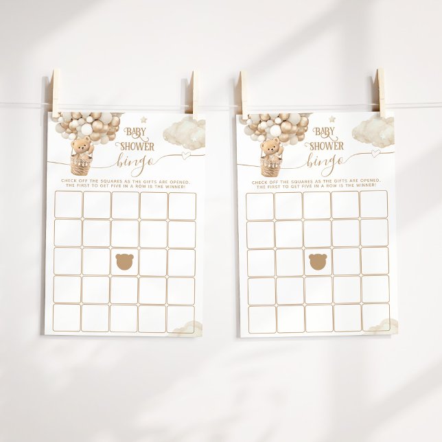 Jogo de Chá de fraldas de Espera do Bear Balloons (Criador carregado)