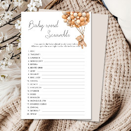 Jogo de Chá de fraldas de Espera Trdy Barly