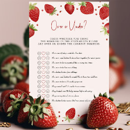 Jogo de Chá de fraldas de Morangos?