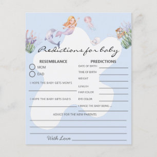 Jogo de Chá de fraldas de Previsão de Sereias Ilus