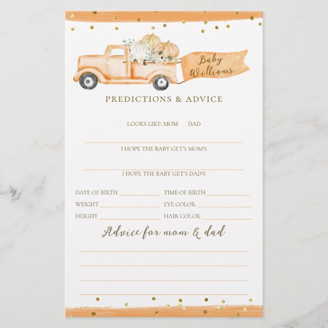 Jogo de Chá de fraldas de Queda Moderna de Caminhã (Frente)