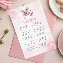 Jogo de Chá de fraldas de Tempestade Rosa Whimsica