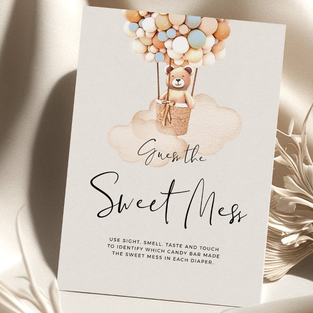 Jogo De Chá de fraldas De Urso - Adivinha A Doce M (Criador carregado)
