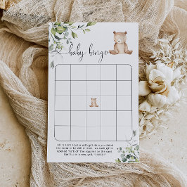 Jogo de chá de fraldas de urso Eucalyptus