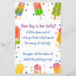 Jogo De Chá de fraldas De Verão Como É Grande A Be