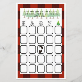 Jogo de Chá de fraldas do Baby Bingo Little Lumber