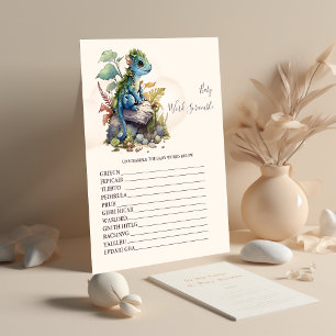 Jogo de Chá de fraldas do Baby Word Scramble