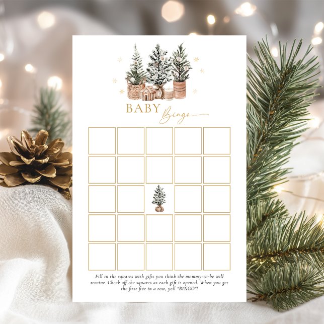 Jogo de Chá de fraldas do Bingo Russo do Inverno (Criador carregado)