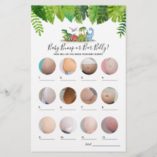 Jogo de Chá de fraldas do Dinossauro Bump ou Beer 