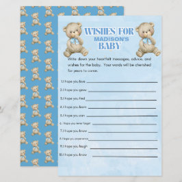 Jogo de Chá de fraldas do Urso de Meninos Personal