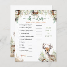 Jogo de Chá de fraldas do Woodland Deer