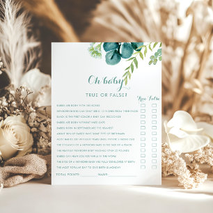 Jogo de Chá de fraldas Eucalyptus Verde Vintage