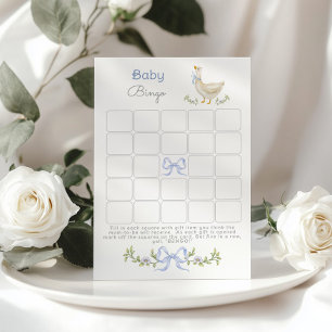 Jogo de chá de fraldas floral de Ganso Azul Baby B