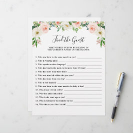 Jogo de Chá de fraldas Floral Rosa Encontre o Conv