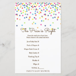 Jogo de Chá de fraldas Rainbow Sprinkle IMPRESSO