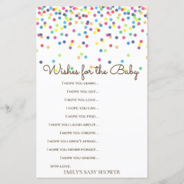 Jogo de Chá de fraldas Rainbow Sprinkle IMPRESSO