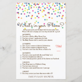 Jogo de Chá de fraldas Rainbow Sprinkle IMPRESSO