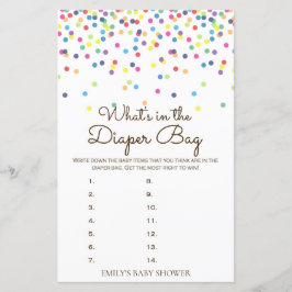 Jogo de Chá de fraldas Rainbow Sprinkle IMPRESSO