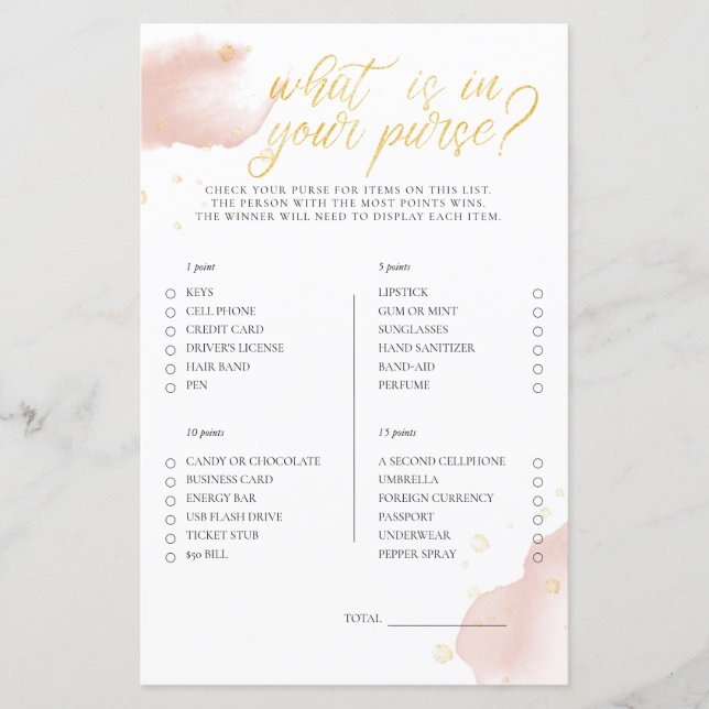 Jogo De Chá de fraldas Rosa De Inverno O Que Está  (Frente)