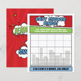 Jogo de Chá de fraldas Super Herói do Livro de Bic