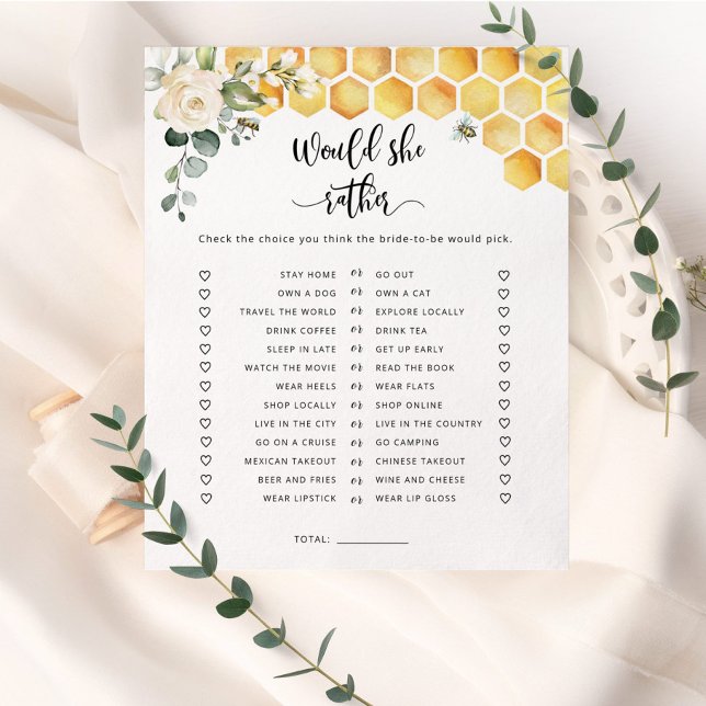 Jogo de chá de noiva Abelha teria que escolher (Criador carregado)