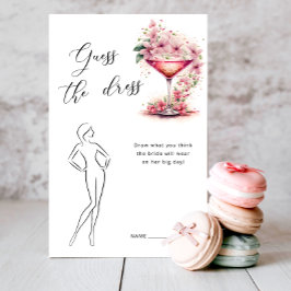 Jogo de Chá de Noiva Adivinhe o Vestido Floral Ros