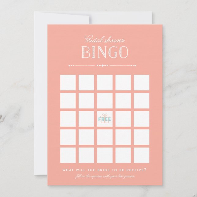 Jogo de Chá de Noiva - Bingo (Frente)