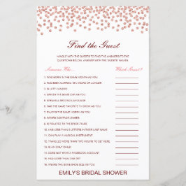 Jogo de Chá de Noiva para Encontrar o Convidado Ed