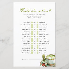Jogo de Chá de Noiva Perfect Matcha 'Would She Rat