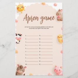 Jogo de Chá de panela Apron para Animais de Explor