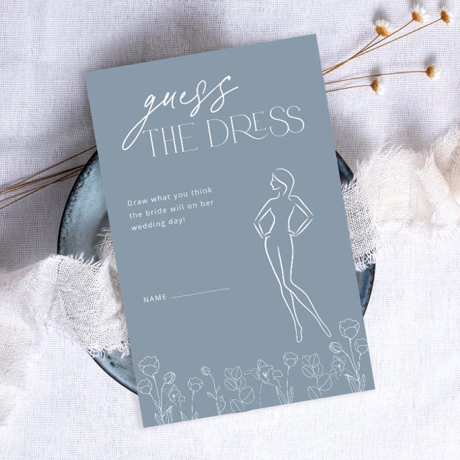 Jogo de Chá de panela Azul Dusty mínimo simples (Criador carregado)