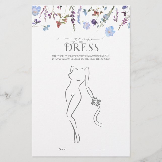 Jogo de Chá de panela de Flor Selvagem Dusty Blue (Frente)