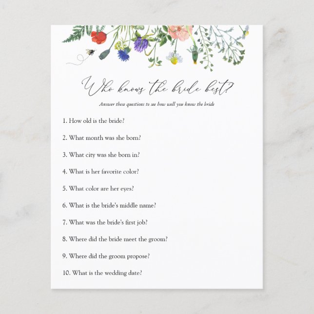 Jogo De Chá de panela De Flor Selvagem Que Conhece (Frente)