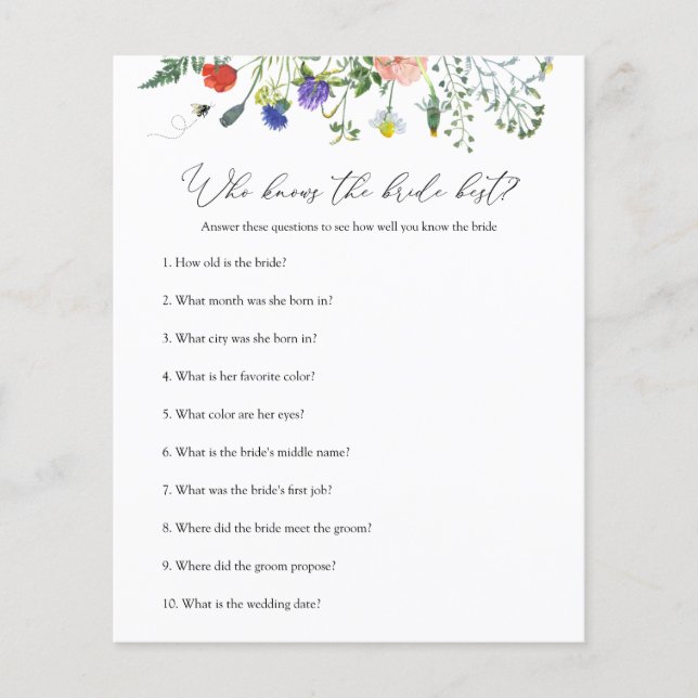 Jogo De Chá de panela De Flor Selvagem Que Conhece (Frente)