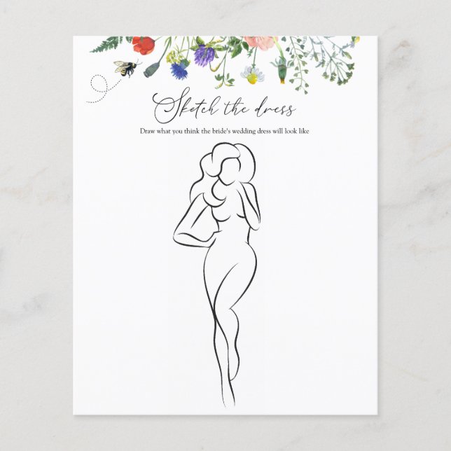 Jogo de Chá de panela de Flores Selvagens Desenha  (Frente)