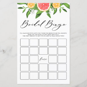 Jogo de Chá de panela de Grafruit Bridal Bingo