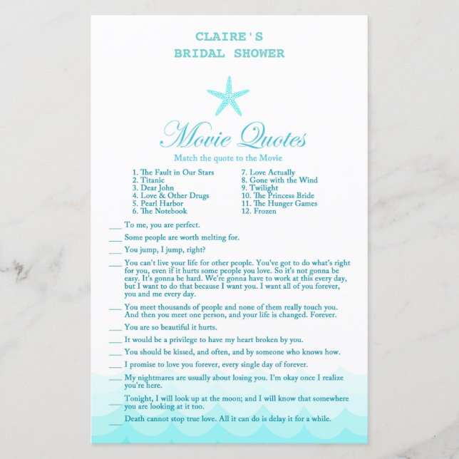 Jogo de Chá de panela de praia, náutico, sereia (Frente)