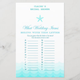 Jogo de Chá de panela de praia, náutico, sereia