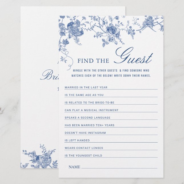 Jogo de Chá de panela do Jardim Francês Azul Vitor (Frente/Verso)