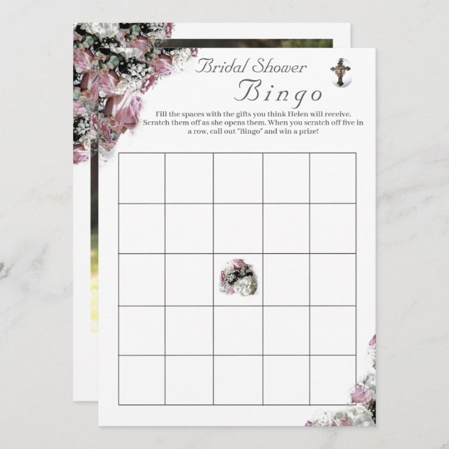 Jogo de Chá de panela e Foto do Bingo Católico (Frente/Verso)