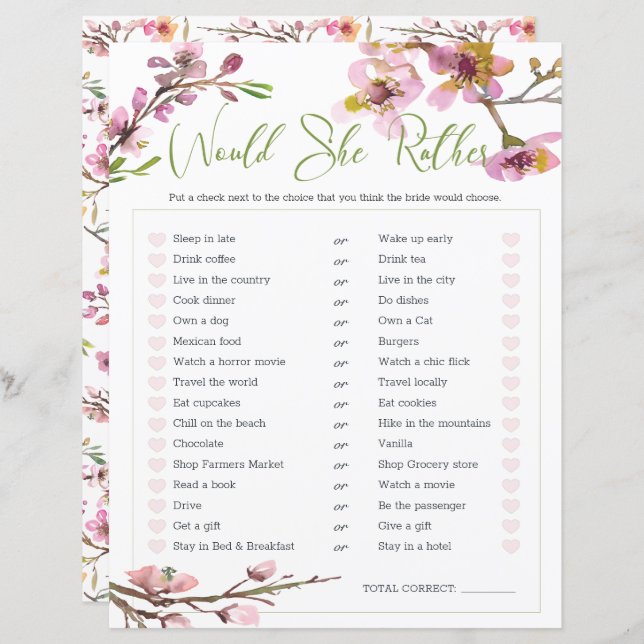 Jogo De chá de panela Ela Preferencialmente Flor D (Frente/Verso)