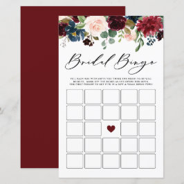 Jogo de Chá de panela Floral Bridal Bingo