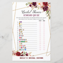 Jogo de Chá de panela Floral Burgundy, Chá de casa