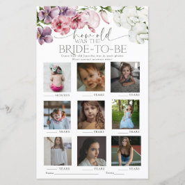 Jogo de Chá de panela Floral de Watercolor