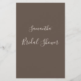 Jogo de Chá de panela Marrom Moderno Elegante